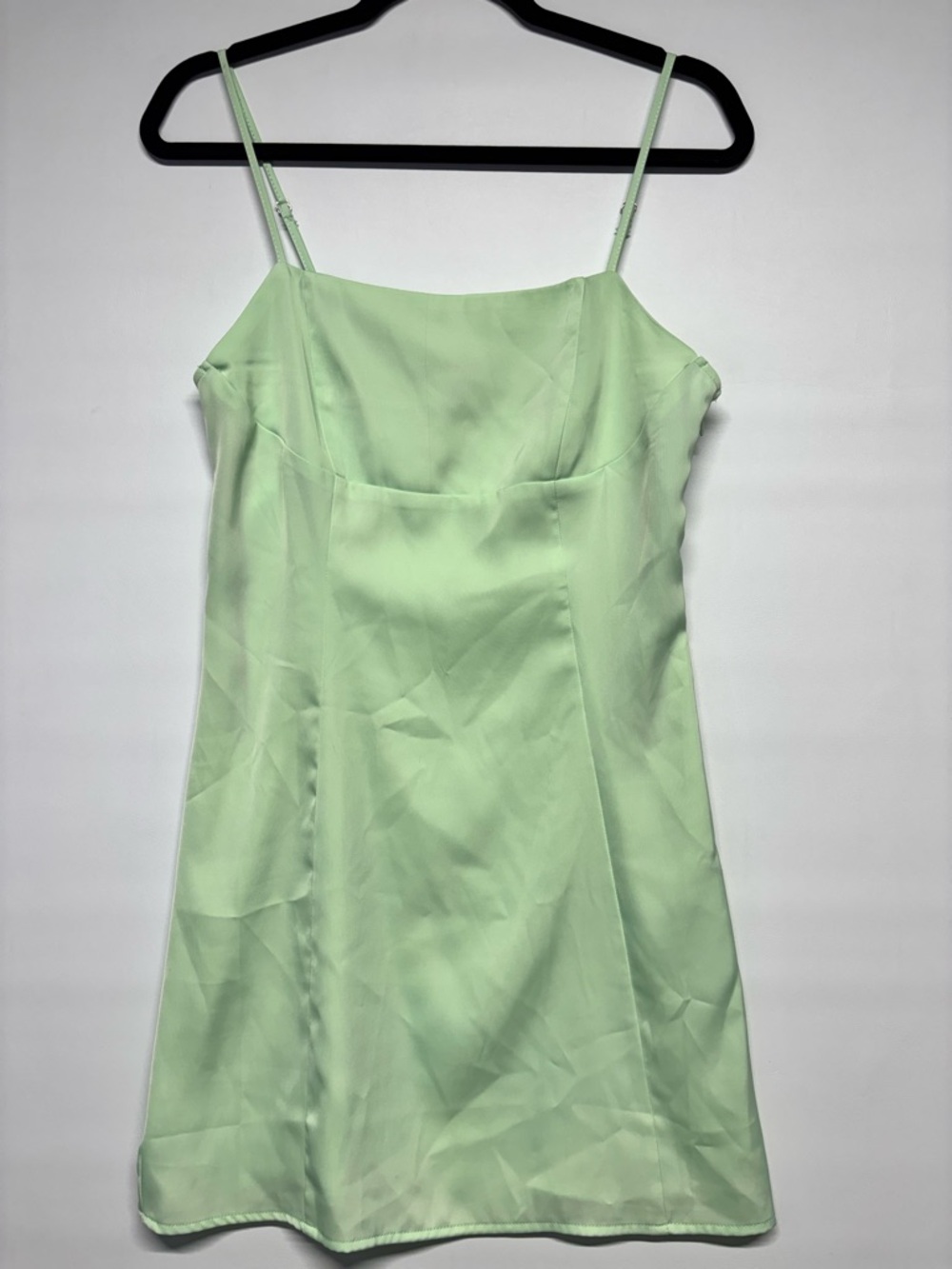 ✨Forever 21 Mini Dress Green Spaghetti Strap Cami Size S